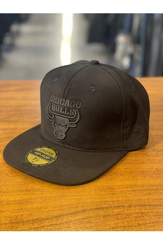 Chicago Bulls Siyah Renk Hip Hop Snapback Rapper Cap Şapka
