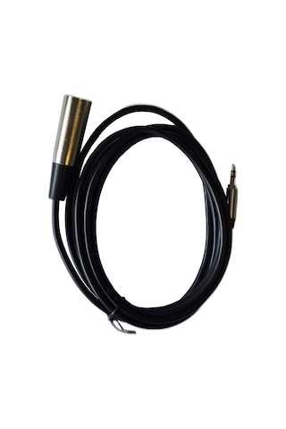 Xlr Erkek - 3.5mm Stereo Erkek Mikrofon Kablosu 2 Metre Ses Aktarım Kablosu