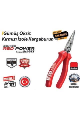 Boss 160 Mm Gümüş 85638 Oksit Kargaburun Kırmızı İzole 6 Adet