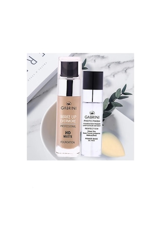Gabrini 02 Mat Fondöten Ultra Yoğun Kapatıcı 30 ML + Makyaj Altı Bazı Matlaştırıcı 20 ML Gabrini 02 Mat Fondöten Ultra Yoğun Kapatıcı 30 ML + Makyaj Altı Bazı Matlaştırıcı 20 ML
