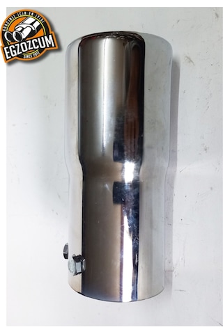 Antipas İç Kaplamalı Rüzgar Sesli 60 Mm Nikelaj Tekli Egzoz Eksoz Ucu