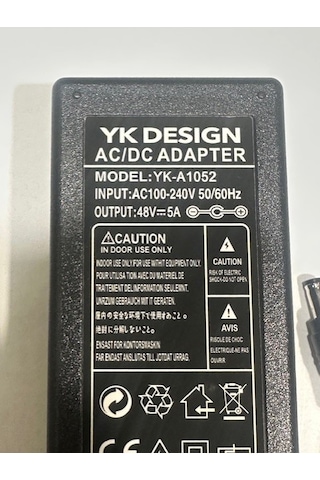 48 Volt 5 Amper Adaptör 48 V 5 A 5.5 Mm 2.5 Mm Adaptör