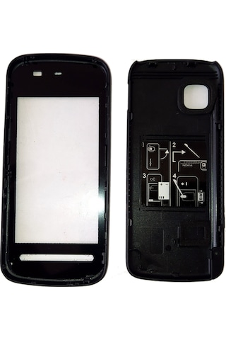 Nokia 5230 Kapak Nokia 5230 Uyumlu Siyah Kenar Kapak Arka Kapak V