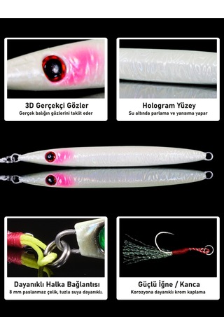 Jig, Zoka, Suni Yem, Glow Uv Metal Jig, 60gr 10cm Razor 60