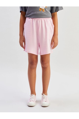 Lc Waikiki Lcw Kids Pembe Beli Lastikli Kız Çocuk Şort Pınk