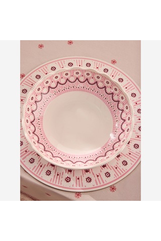 Pembe Stoneware Servis Kasesi 20,5 Cm