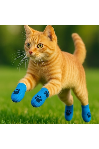 Pati Bandajı Ayakkabı Köpek Ve Kedi İçin Tüy Dostu Su Geçirmez Kendinden Yapışan Bandaj