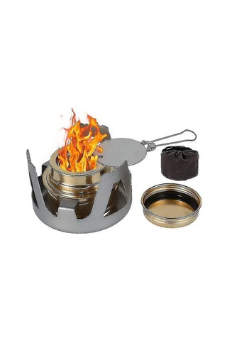 Açık Hava Kamp Alkol Ocağı Taşınabilir Alkol Ocağı 1 Adet, Gri Çok Renkli