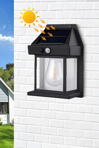 Markafox 4 Adet 2025 Model Suya Dayanıklı Harekete Duyarlı Güneş Enerjili Solar Led Dış Mekan Bahçe Lambası