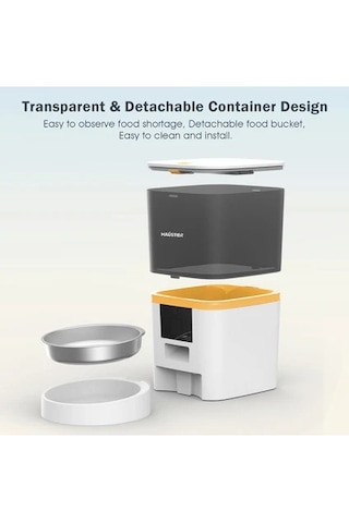 Haustier Qq003-v2 Akıllı Kedi/köpek Otomatik Mama Kabı