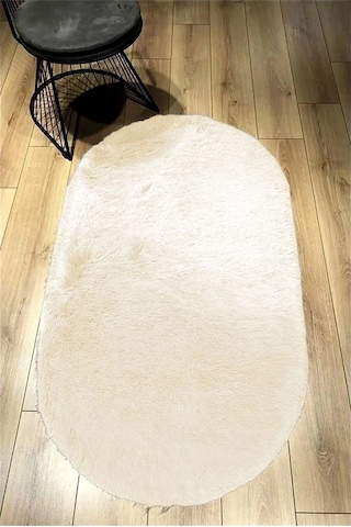 Yolluk Krem Kaymaz Taban Peluş Oval