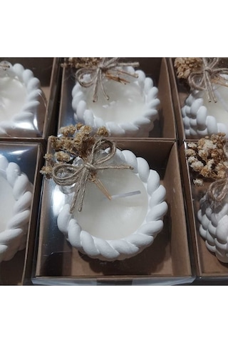 Bernami Biblo Pinterest Hediyelik Burgulu Mum Kutuda Süslenmiş Nikah Nişan Söz Doğum -10 Adet