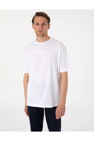 Pierre Cardin Erkek Beyaz Pijama Takım 50314419-600 Beyaz