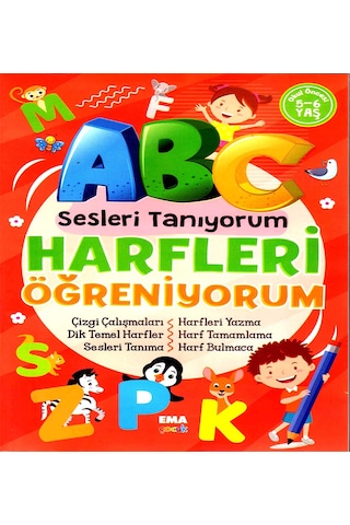 Harfleri Öğreniyorum Sesleri Tanıyorum Okul Öncesi Eğitim Kitap