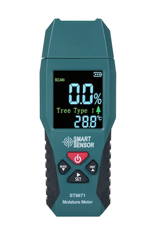 Springsun Smart Sensor 4 Modlu İğne Tipi Nem Ölçer Cep Boyu Lcd Ekranlı Ahşap, Bambu, Kağıt, Bitkiler