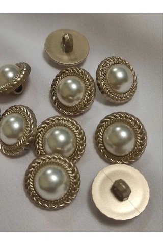 Modiste İnci Düğmeler, 10 Adet, Çap 21 Mm 95220881