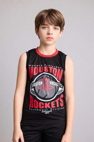 Defacto Nba Houston Rockets Bisiklet Yaka Atlet Erkek Çocuk H2956a826hsbk81 Siyah-bk81