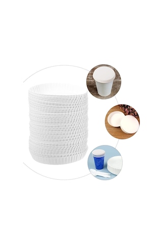 1000 Adet Karton Bardak Kapak Tıkacı Kağıt Bardak Kapağı