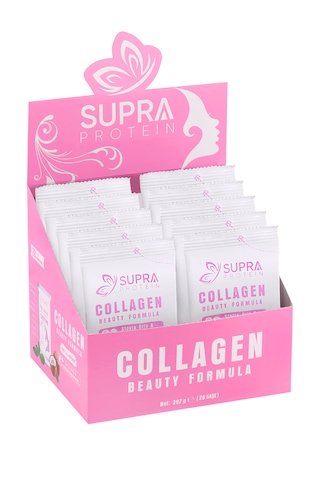 Supra Protein Collagen Beauty Formula 28 Saşe -Kolajen Desteği Hindistan Cevizi Aromalı