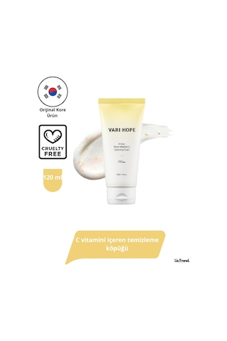 Varı Hope Varı:hope 8 Days Pure Vitamin C Cleansing Foam 120 Ml C Vitamini İçeren Temizleme Köpüğü