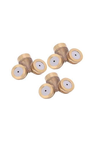 Shineyee 3 Adet Bakır Tarım Sulama Spreyi, G1/2 Dn15 Teli, 2 Başlı Yüksek Basınçlı, Atomizasyon Etkili, Bahçe Zirai Sulama İçin