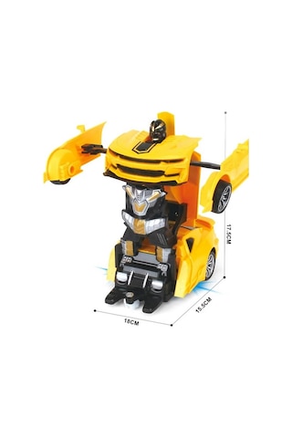Uzaktan Kumandalı Robota Dönüşen Araba Lamborgini Chavrolet Prime1 Strong Zy Rc Car Sarı