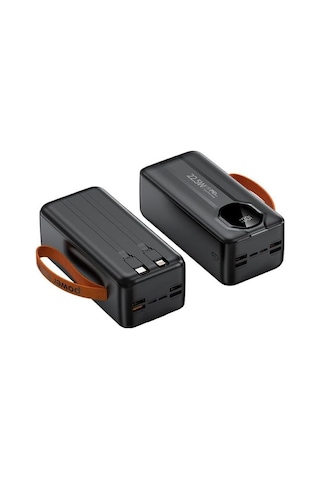 50.000 Mah Pd 22,5w Hızlı Şarj Kendinden Kablolu Taşınabilir Powerbank Pb-80