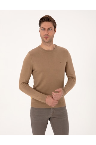 Pierre Cardin Erkek Camel Kazak /triko 50314192-vr015 CAMEL