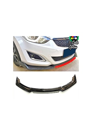 Hyundai Elantra Gri Renkli Ön Lip 4 Prç P.siyah Abs