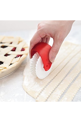 Beyaz Pasta Pasta Dekorasyon Kesici Plastik Tekerlek Silindiri Erişte Pasta Kafes Kesici Pişirme Aracı Diğer