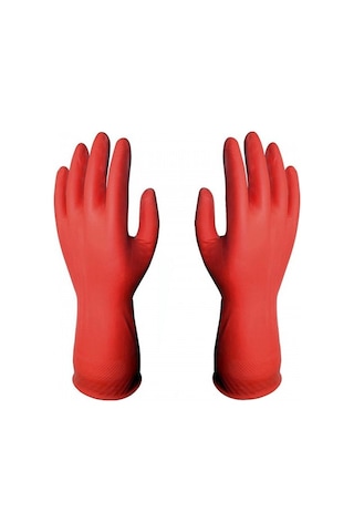 Derby Ekstra Güçlü Bulaşık Eldiveni Kırmızı No: 9 XL