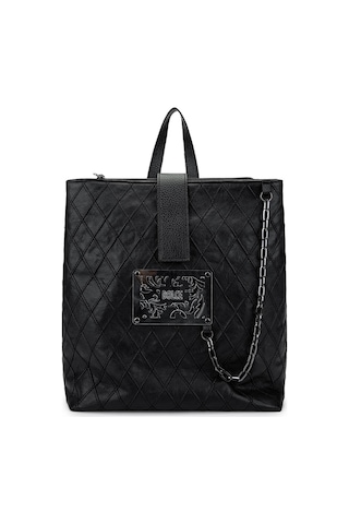 Dolce Kadın Vegan Siyah Kap Sırt Çantası 1025 248049-3 Bn Canta Y24 Black Kap Siyah