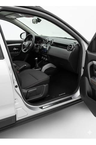 Dacia Duster 2 Krom Kapı Eşik Koruması Sport 2018 Üzeri 4 Parça