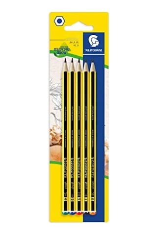 5'li Blister Kurşun Kalem Seti - 2b, B, Hb, H, 2h 124-Pembe