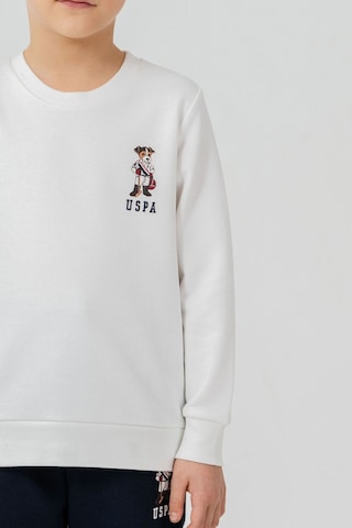 U.S. Polo Assn. Erkek Çocuk Baskılı Beyaz Uzun Kol Eşofman Takımı Us2633-c-v2 Us2633-c-v2