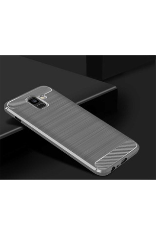 Samsung Uyumlu Galaxy A6 2018 Kılıf Zore Room Silikon Kapak Siyah