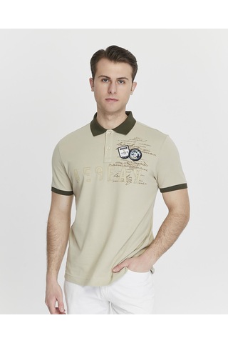 AR-MA Arma Erkek Regular Fit Likralı Pike Polo Yaka Tişört Y27374308601 001