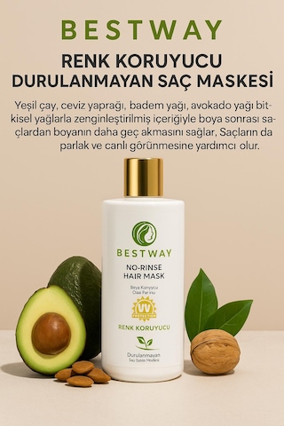Bestway Renk Koruyucu Durulanmayan Saç Maskesi
