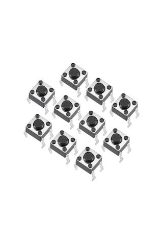 Rakunrobotik 10 Adet - 4 Pin Push Buton (6X6X5Mm)