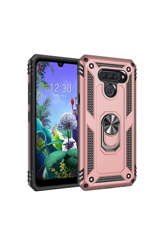 LG Uyumlu Q60 Kilif Zirhli Standli Miknatisli Tank Kapak 392976097