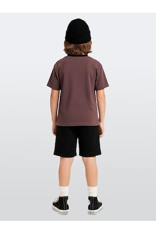 Denokids Smile Erkek Çocuk T-shirt Şort Takım Çok Renkli