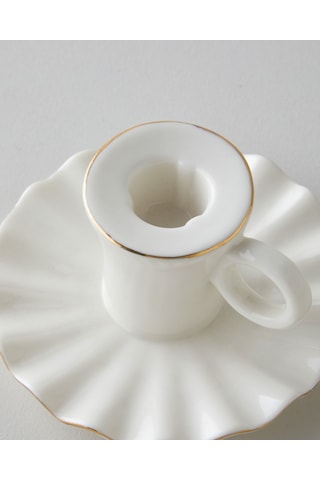 English Home Dessa Mumluk 6,5 Cm Beyaz