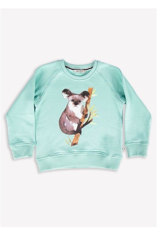 Organik Erkek Çocuk Sweat - Mint Mint Yeşili