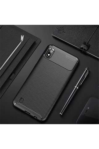 Samsung Galaxy Uyumlu A10 Kılıf Zore Negro Silikon Kapak-Siyah
