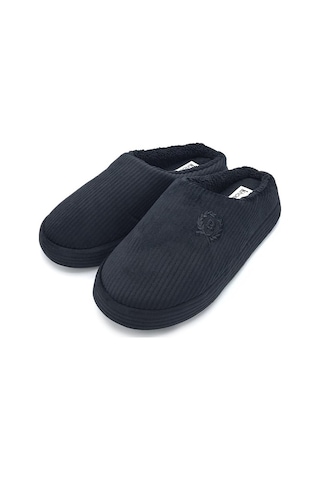 Shoemio Bogart Siyah Erkek Ev Terliği Siyah