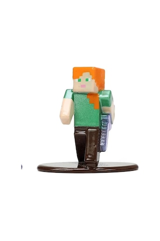 Minecraft Nano Tekli Metal Figür Alex Iron Sword