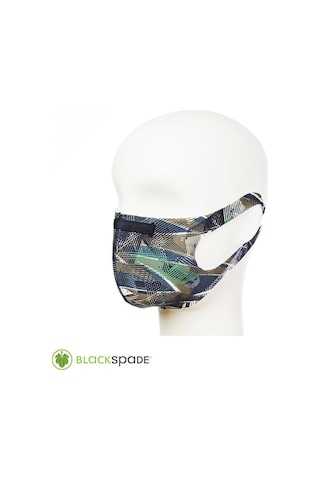 Blackspade Unisex Koruyucu Maske Çizgi-hat Desen