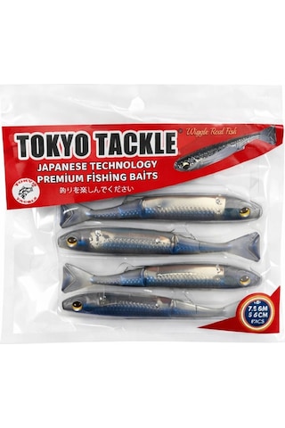 Tokyotackle Wiggle Real Fish Silikon Balık Yem 7.5cm 5'li Paket P13s7464