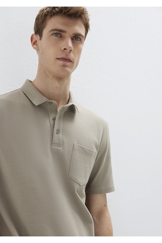 Mavi - Cepli Bej Polo Tişört 0613465-70352
