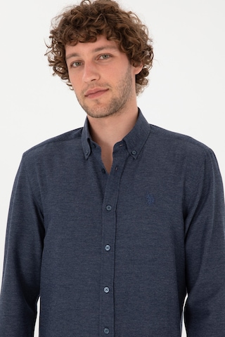 U.s. Polo Assn. Erkek İndigo Gömlek Basic 50316723-vr028 İndigo